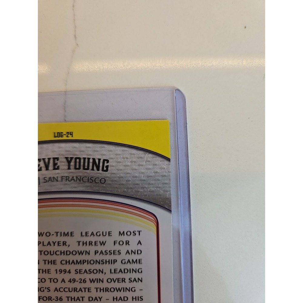 2024 Topps Chrome Legends of the Gridiron Steve Young #LOG-24 Orange Ref‎ /25 - Picture 10 of 10